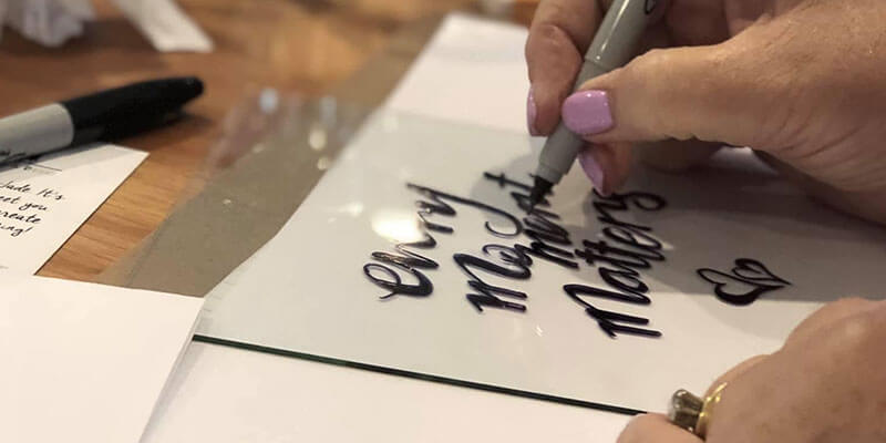 hand lettering art workshop Toowoomba